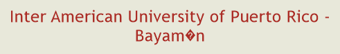 Inter American University of Puerto Rico - Bayamn
