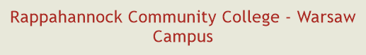 Rappahannock Community College - Warsaw Campus